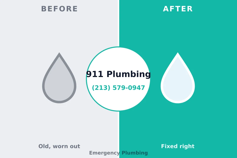 Before and after: plumbing company Parsippany, NJ